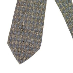 Arrow Silk Tie Men’s 60” Gray Geometric Designer Wide Tie New